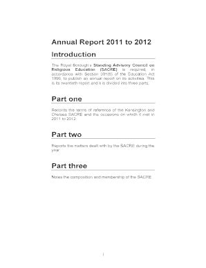 Fillable Online nasacre org Annual Report2011to 2012 Introduction Part ...