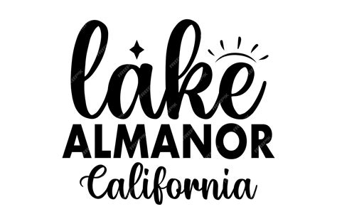 Premium Vector | Lake almanor california