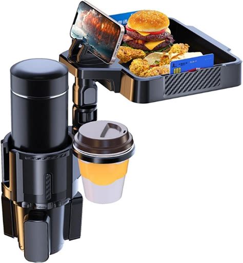 Amazon.com: Piemmm 2 in 1 Car Food Tray for Eating Car Cup Holder with ...