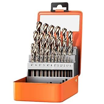 M35 5% Cobalt Metric Drill Bits Set (1mm-13mm/25pcs), Straight Shank ...