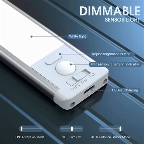 MCGOR Rechargeable Motion Sensor Lights, 2 Pack Dimmable India | Ubuy