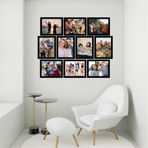 Memory Wall Collage Photo Frame - Set of 10 Photo Frames for 10 Photos ...