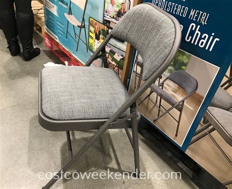 Maxchief Upholstered Metal Folding Chair | Costco Weekender