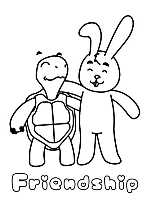 Friendship Coloring Pages Printable