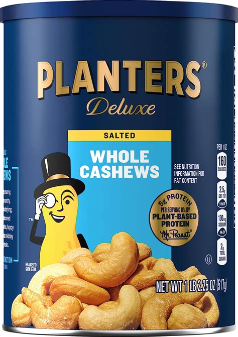 Amazon.com : PLANTERS Lightly Salted Cashew Halves & Pieces, Party ...