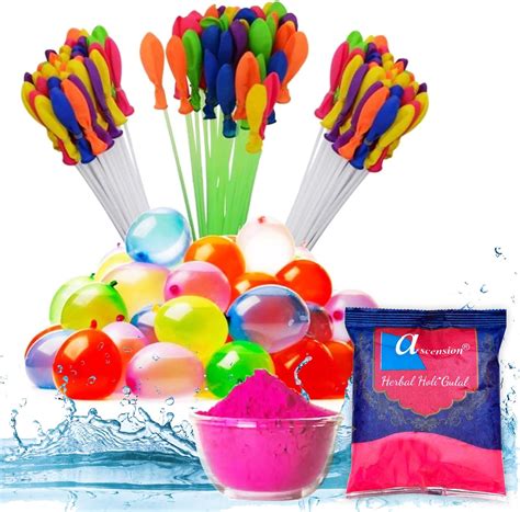 CraftVatika Herbal Holi Colour with water balloon, Holi Ke Rang with ...