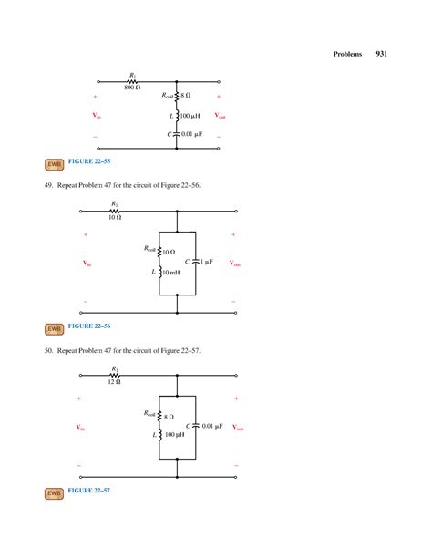 Circuit Analysis (82) - Problems 931 Vout Vin 800 L 8 100 H 0 F Rcoil R ...