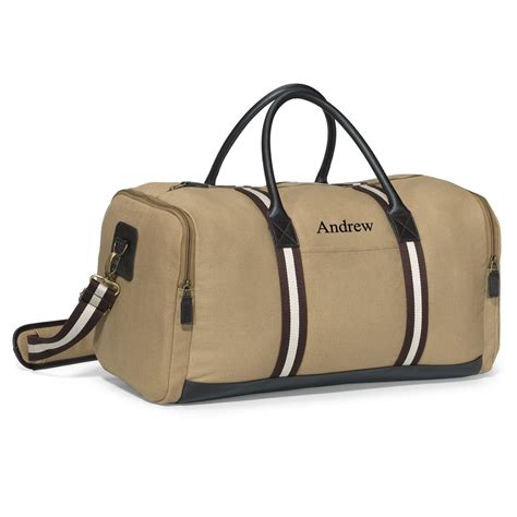 Personalized Canvas ' Leather Duffle Bag | Paul Smith