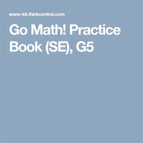 Image result for Go Math Practice Book