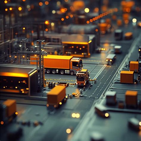 Transportation logistics center with fleet management operations ...