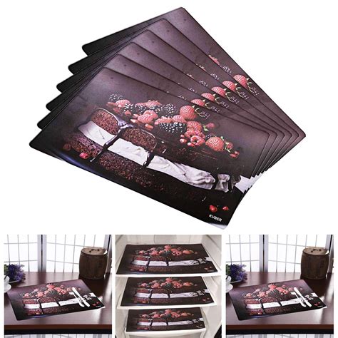 Kuber Industries PVC 6 Pieces Refrigerator Drawer Mats (Brown ...