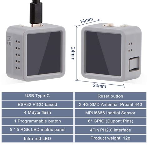 Buy ESP32 Development Kit M5Stack Atom Matrix ESP32 PICO Development ...