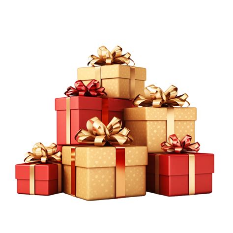 AI generated Christmas gifts box 35497661 PNG