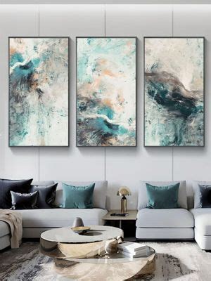 Buy The Handmade Flair Blue Green Natural Shades Wall Art (Pack of 3 ...