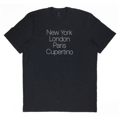Buy Apple Store New York London Paris Cupertino Black Fashion Medium ...