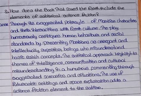 How does 'The Book that Saved the Earth' include elements of satirical ...