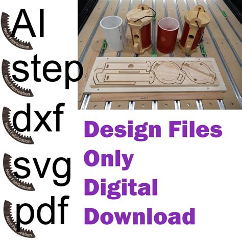 Buy Slotted Wood/pvc Design Files Svg Dxf for "the Mug" Upcycle for CNC ...