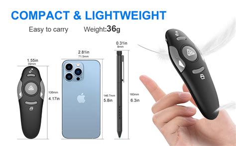 ScaleBee Presentation Clicker Wireless Presenter Remote USB Control ...