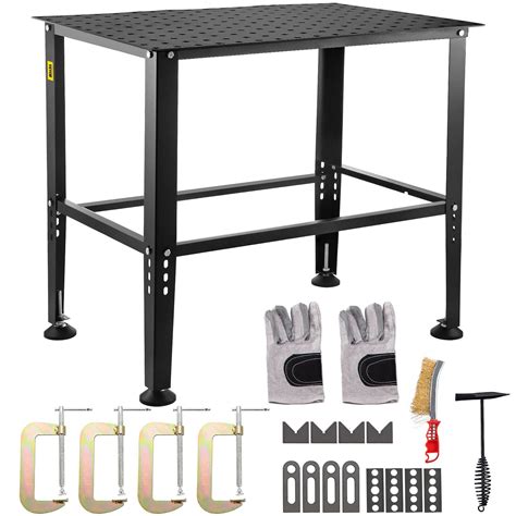 Buy VEVORbrand Welding Table, 36 x 24 Adjustable Workbench, 0.12 Thick ...