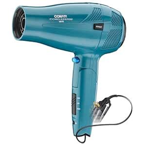 Conair 289Nx 1,875-Watt Cord-Keeper Folding Dryer, 1875 Watts, Blue ...