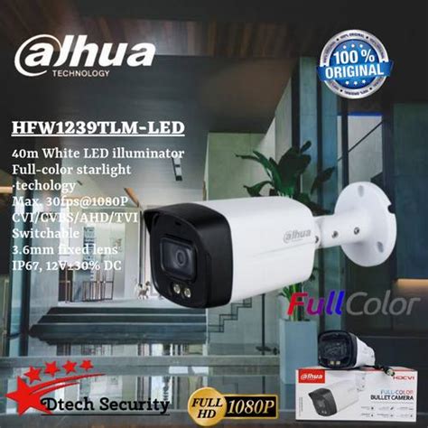 Jual Camera Dahua 2MP Colorvu HFW 1239 TLM LED gelap berwarna - Kota ...
