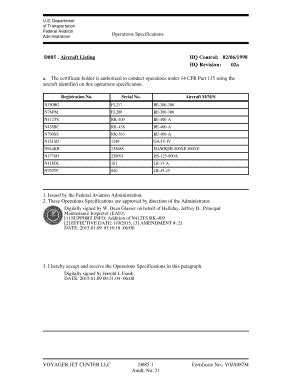 Fillable Online Administration Operations Specifications Fax Email ...