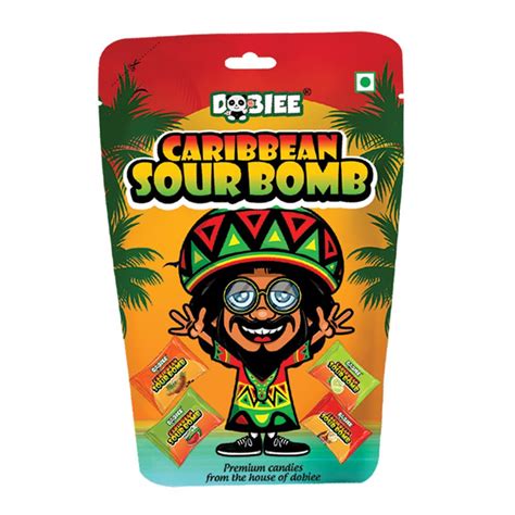 DOBIEE Caribbean Sour Bomb 170 Candies | Sour & Sweet Bomb Candy | Cola ...