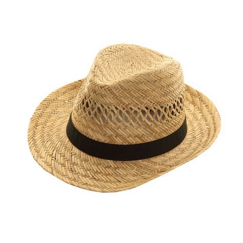 Mens Womens Straw Hat Trilby Fedora Cap Panama Beach Summer Beachwear ...