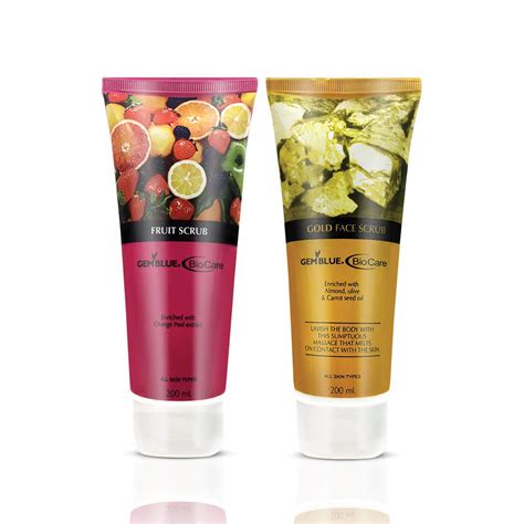 Buy GEMBLUE BioCare FRUIT SCRUB, 200ML+GEMBLUE BIOCARE GOLD SCRUB ...