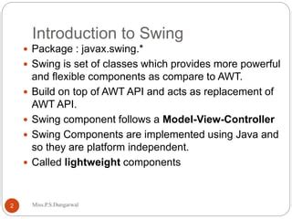 Image result for Swing Advanced Components in Java