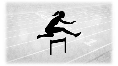 Track And Field Clipart Black And White - Tracking