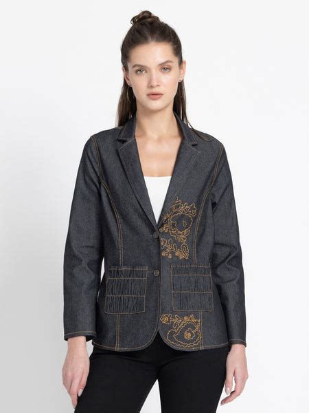 Sasha Denim Blazer | Buy Blazer Online – Shaye India