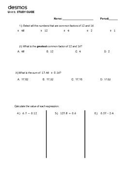 Image result for GCF Study Guide