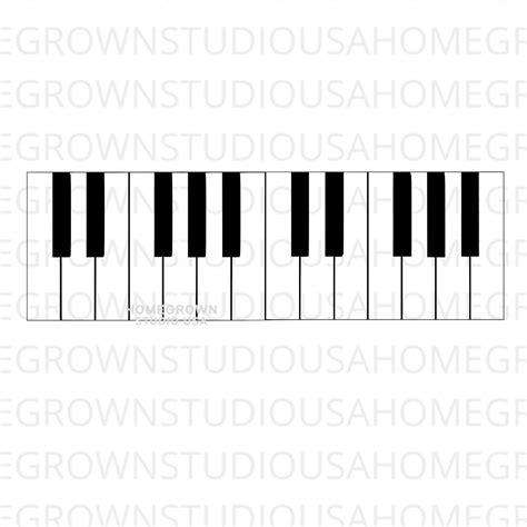 Piano Keys Svg Piano Keyboard Svg Music Clipart Files - Etsy UK