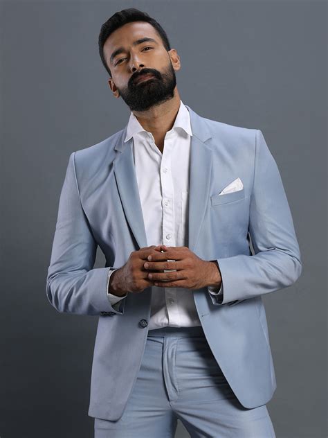 Rent/Buy Sky Blue 2 Piece Suit | Home Trial | Free Delivery | CandidMen