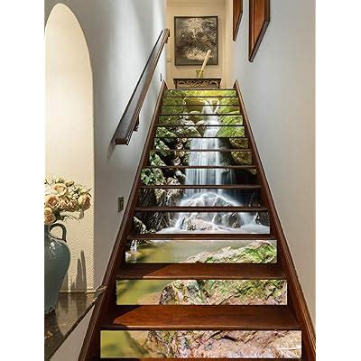 FLFK 3D Waterfalls Self-Adhesive Stairs Risers India | Ubuy