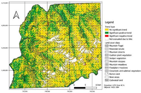 Time Series Analysis of Land Cover Change in Dry Mountains: Insights ...