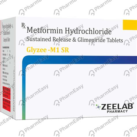 Glyzee M 1mg Sr Strip Of 10 Tablets: Uses, Side Effects, Price & Dosage ...
