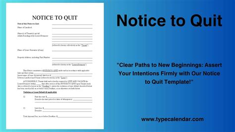Unconditional Quit Notice Template - prntbl.concejomunicipaldechinu.gov.co
