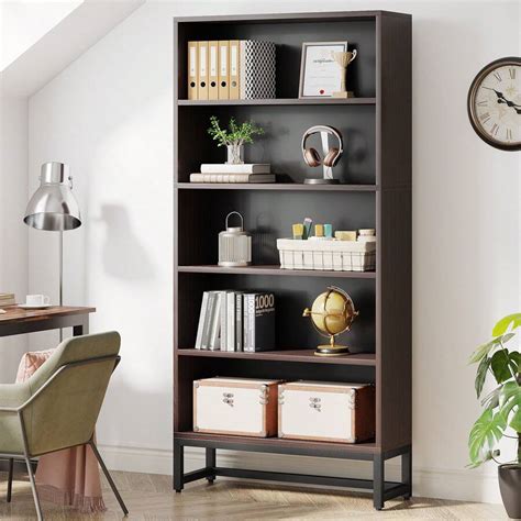 Tribesigns Tall Bookcase and Bookshelf, 70.8” Large Bookcases Organizer ...