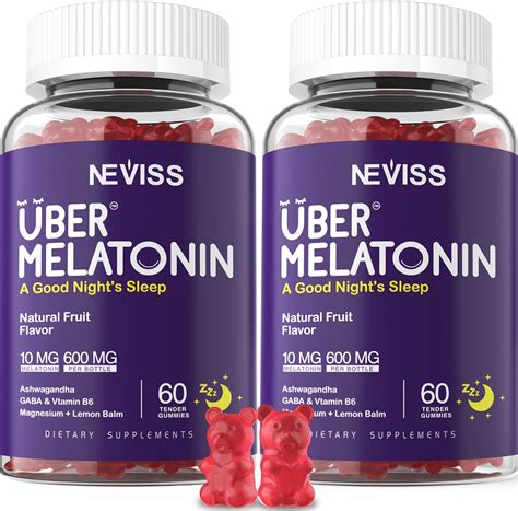 Buy 2 Pack Dreamy Melatonin Gummies 3mg 5mg 10mg for Adults ...