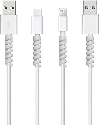 STRIFF 12 Pieces Spiral Charger Spiral Charger Cable Protectors for ...