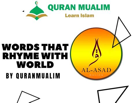 Words That Rhyme with World - English Vocabulary - Quran Mualim 2025