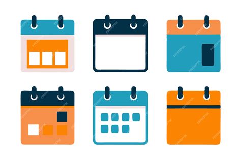 Calendar Clip Art Versatile Designs for Scheduling and Planning ...