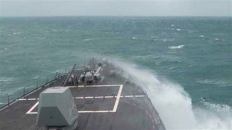东部战区回应美加军舰过航台湾海峡:全程跟监警戒，依法依规处置_腾讯视频