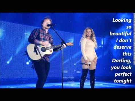 Ed Sheeran - Perfect Duet (with Beyonce) lyrics - YouTube | Musica