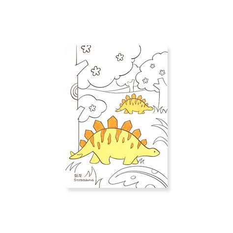 KALOR B5 Color filling card (Dinosaur World)-SCOOBOO – SCOOBOO