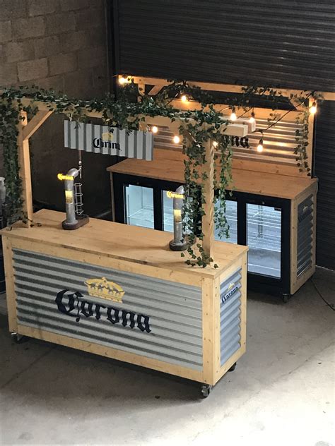 DIY Outdoor Bar with Lights and Vines - Oxford Bar Company