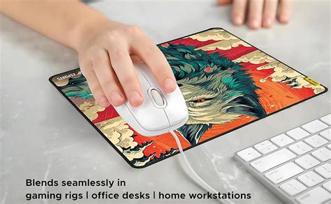 Ant Esports Wolf Mouse Pad 260X210X3mm Anti-fray Stitching, Gaming ...
