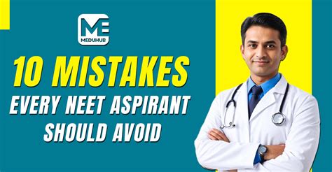 10 mistakes every NEET aspirant should avoid